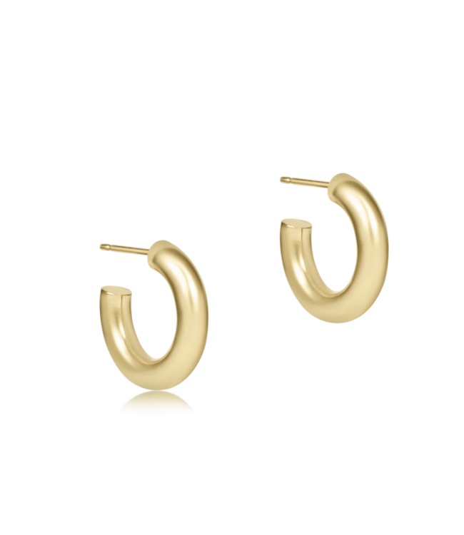 Round Gold Filled .5 Post Hoop- 2mm