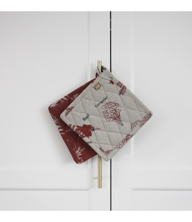 Cotton Pot Holder/Trivet-Cinnamon