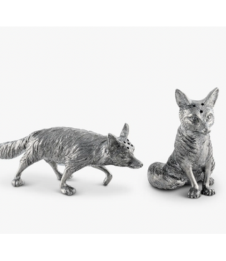 Pewter Foxes Salt and Pepper Shakers Pewter Foxes Salt and Pepper Shakers