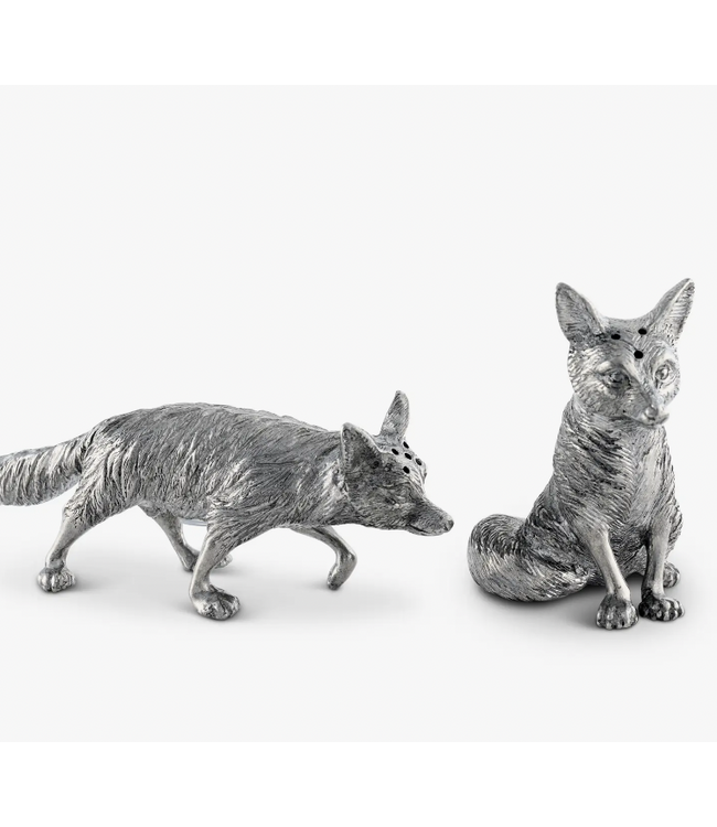 Vagabond Pewter Foxes Salt and Pepper