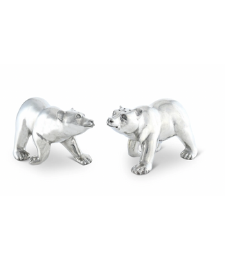 Polar Bear Pewter Salt and Pepper Shakers Polar Bear Pewter Salt and Pepper Shakers