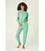 Peace & Pawlidays Green Stripe Lounge Set