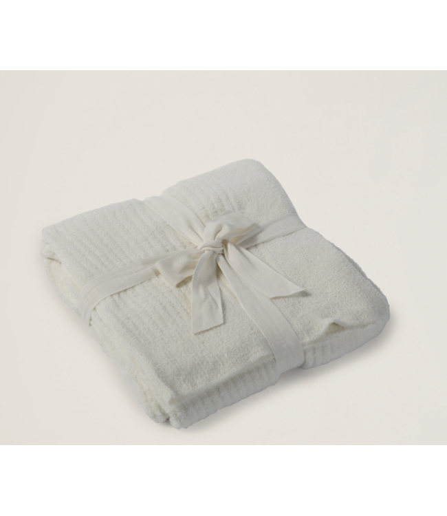 Lite Ribbed Throw-Pearl