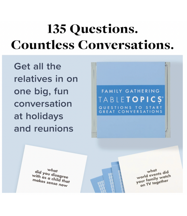 TableTopics Card Game-choose from 5 topics