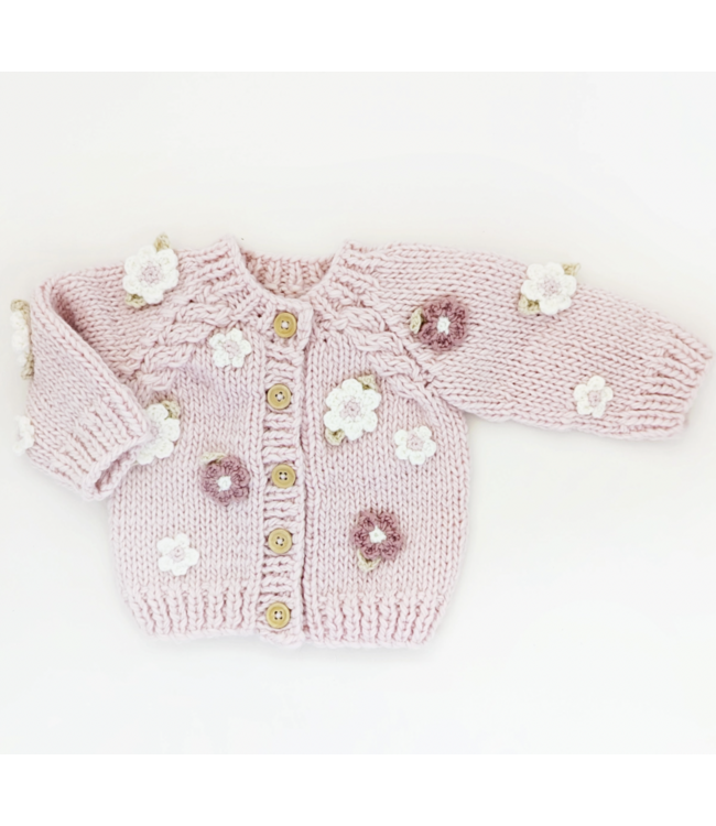 Flower Cardigan Blush