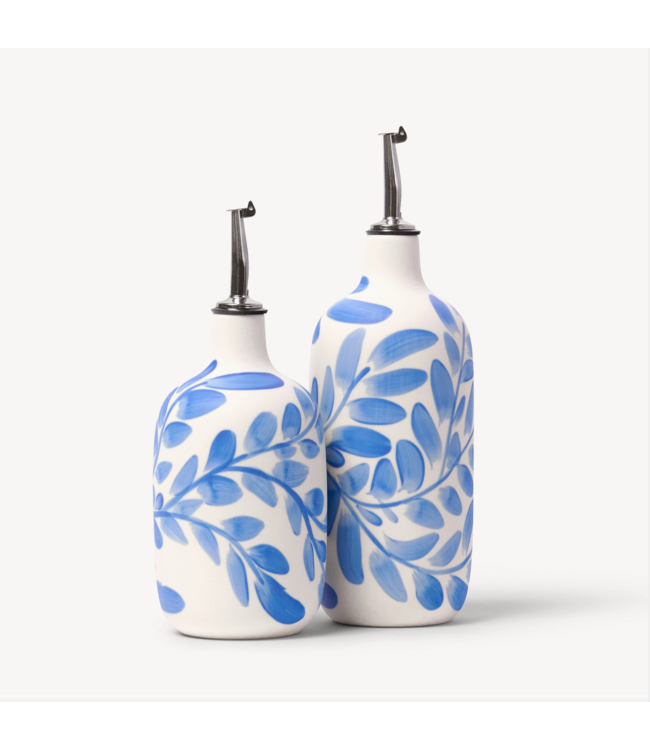 Franca Cobalt Willow Oil/Vinegar Cruet, Tall