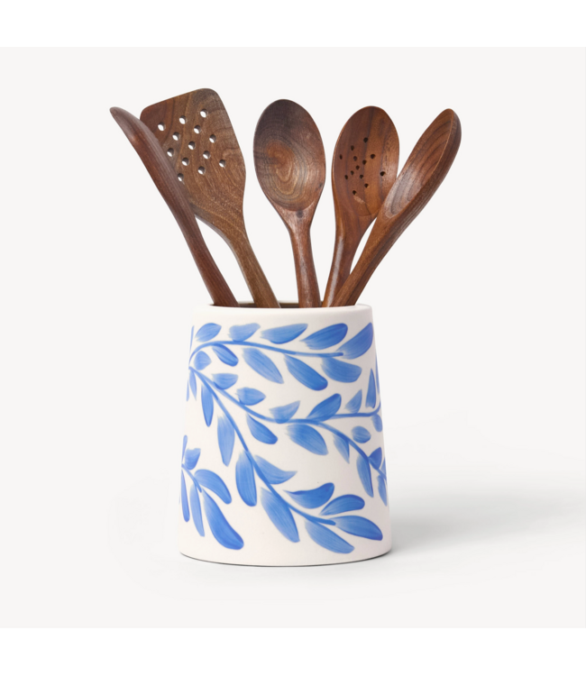 Cobalt Willow Utensil Crock