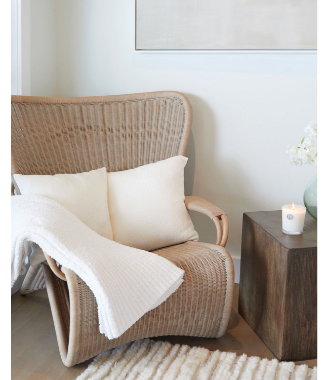 Cozy Chic Ribbed Throw  - White