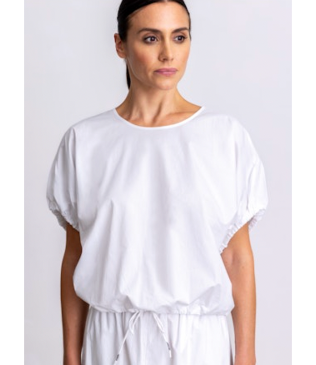 Go Bubble Blouse-White
