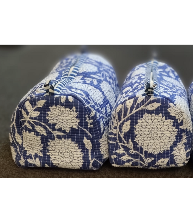 Printed Cotton Makeup Bag-available in 6 patterns