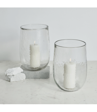 The Collective Pebbled Glass Hurricane