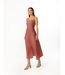 Haris Cotton Square Neck Tie Back Dress-Regata(see image)