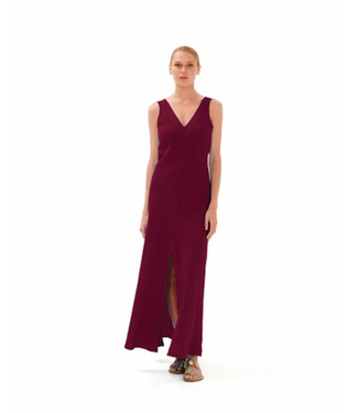 Haris Cotton Maxi Linen Dress-available in ocean air(see image)