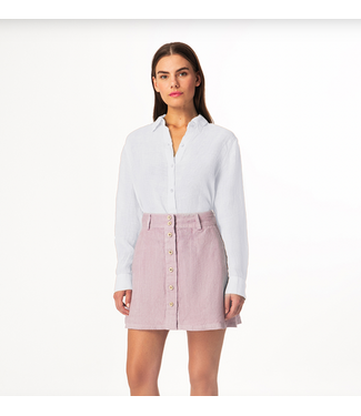 Haris Cotton Linen Gauze Shirt-White