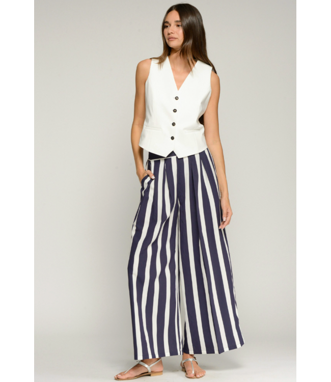 Navy Stripe Pant