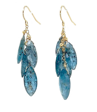 Mabel Chong Flo Marquise Blue Topaz Earrings