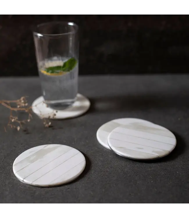 Blanco Bone Coasters Set/4