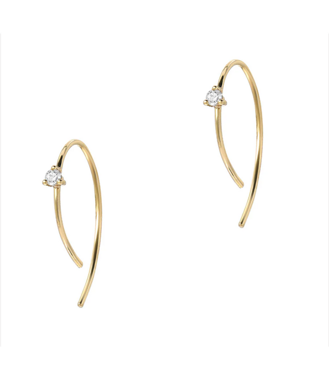 Souli Petite Whisper Diamond Hoops