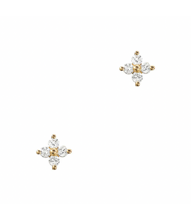 Quadra Petite Diamonds Studs