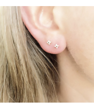 Quadra Petite Diamonds Studs