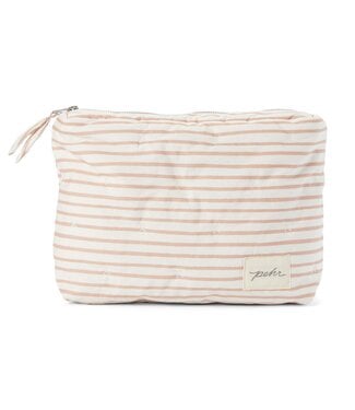 Mini On the Go Striped Pouch - Rose Pink