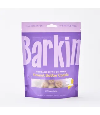 Barkin Soft Chew Dog Treats - Peanut Butter Cookies