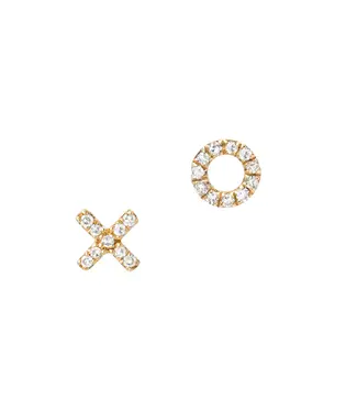 X O Diamond Earring Set