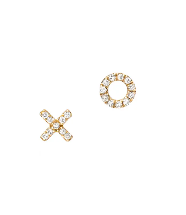 X O Diamond Earring Set