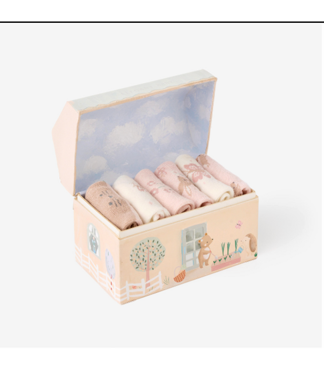 Garden Picnic Cotton Socks (6pr)