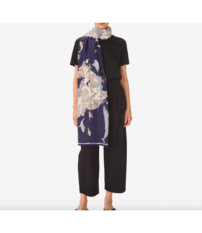 Atlas Cotton/Silk Scarf-available in 2 colors