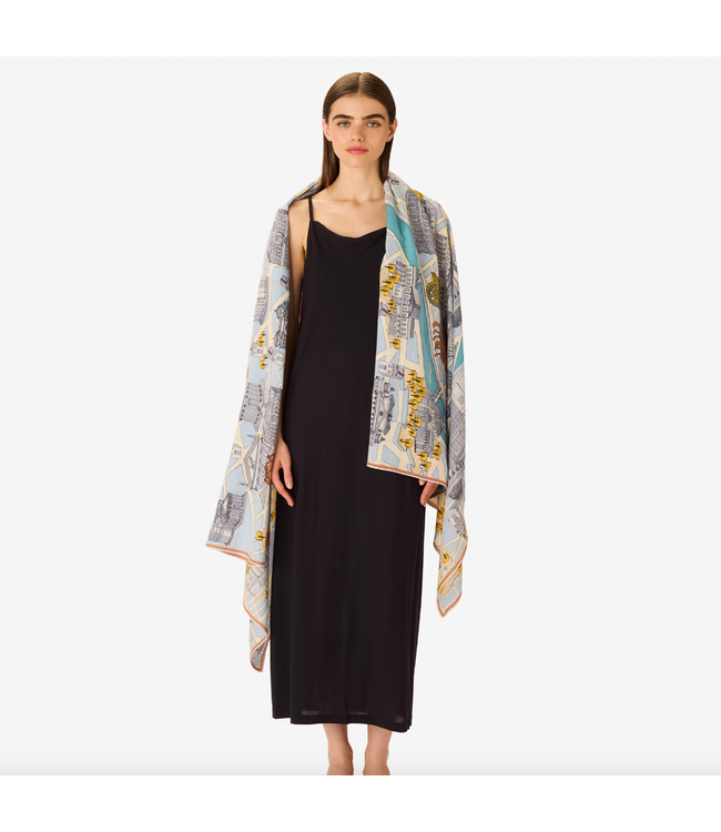 Rome Cotton/Silk Scarf