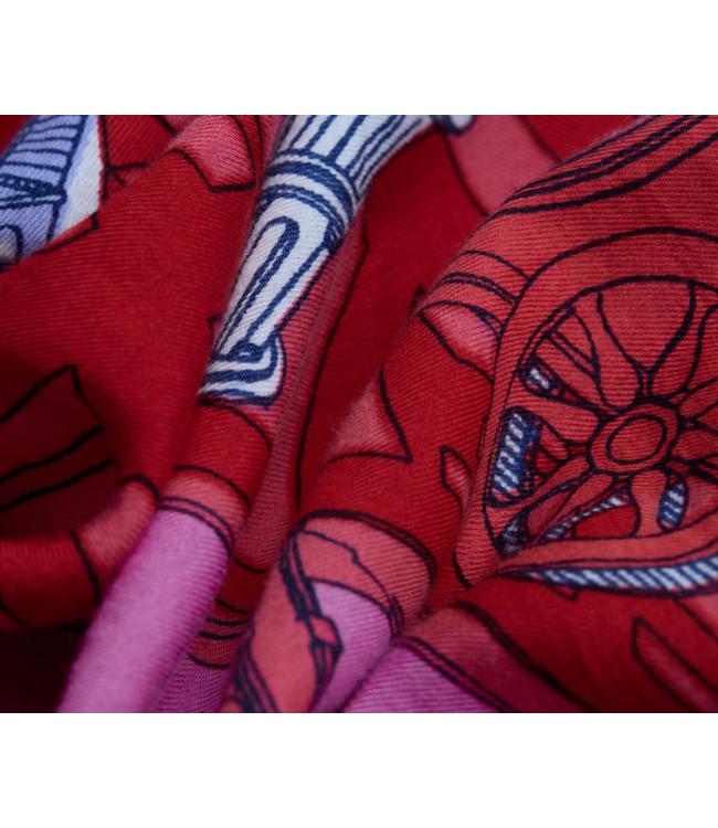 Rome Cotton/Silk Scarf