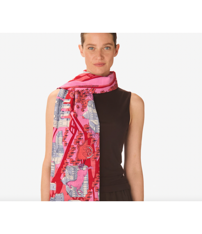 Rome Cotton/Silk Scarf