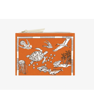 Inoui Editions Atlas Cotton Pouch-Orange