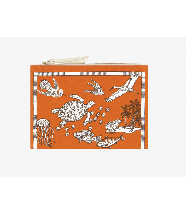 Atlas Cotton Pouch-Orange