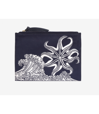Inoui Editions Poseidon Cotton Pouch-Navy