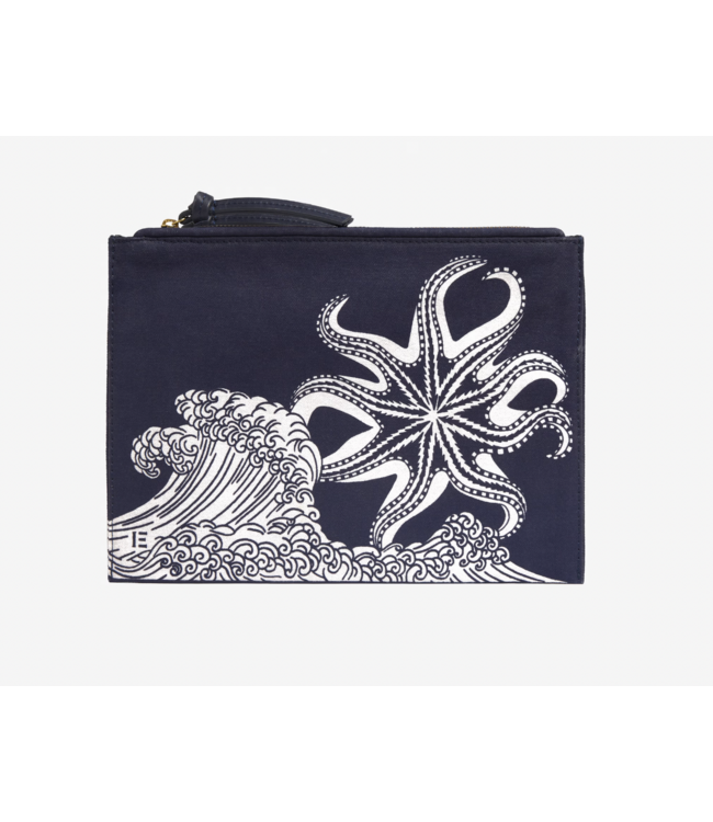 Poseidon Cotton Pouch-Navy