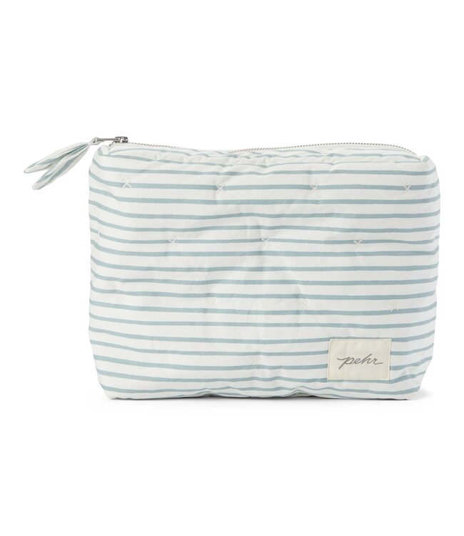 Mini On the Go Striped Pouch - Deep Sea