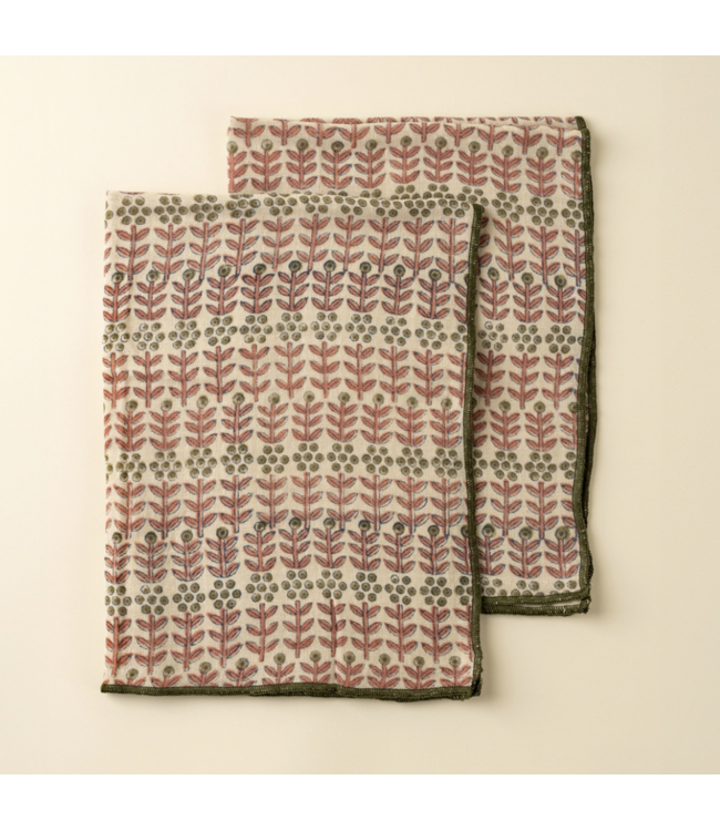 Block Print Napkins S/4-available in 2 prints