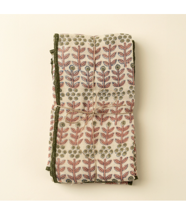 Block Print Napkins S/4-available in 2 prints