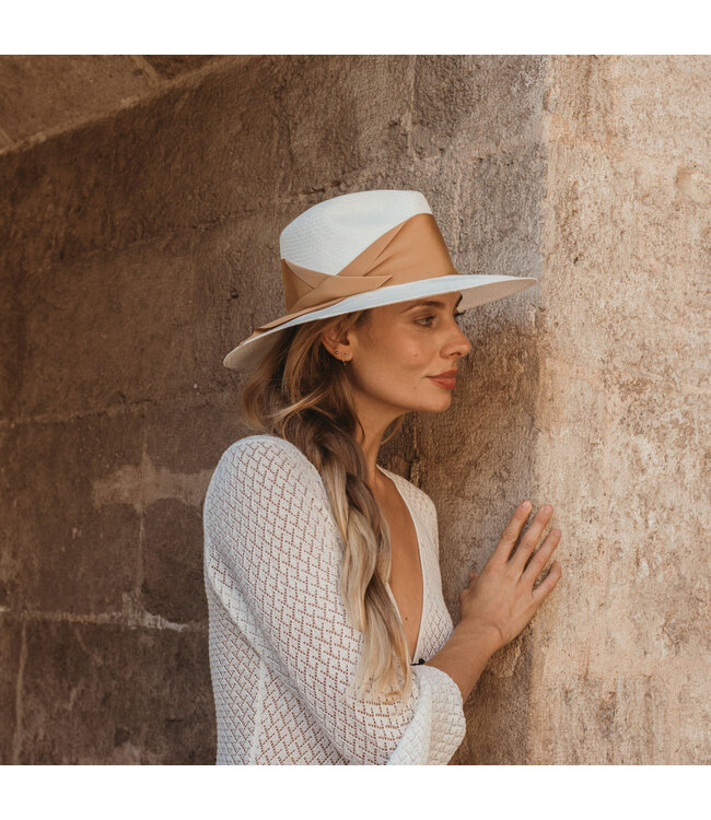 Straw Gardenia Hat