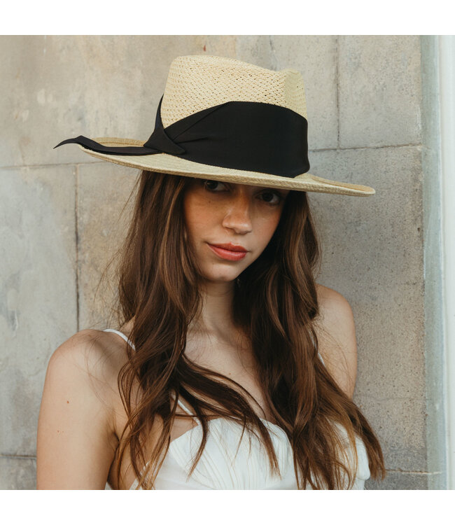 Straw Uptown Gardenia Hat-available in 2 colors
