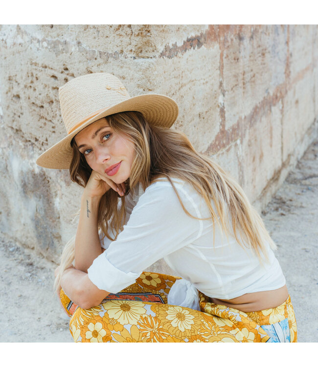 Straw Wanderer Hat - Camel