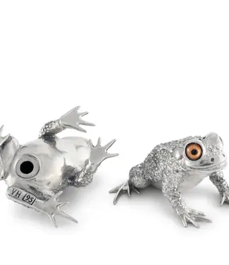 Pewter Toad Salt and Pepper