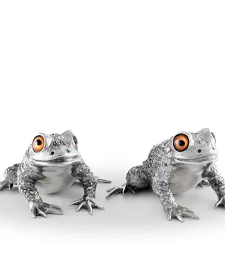 Pewter Toad Salt and Pepper Shaker