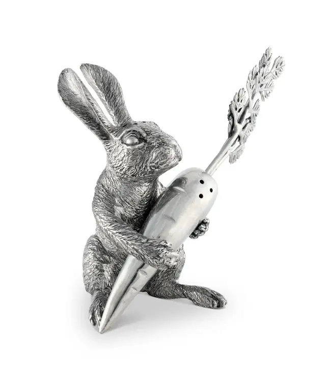 Pewter Rabbit & Carrot Salt and Pepper Shaker