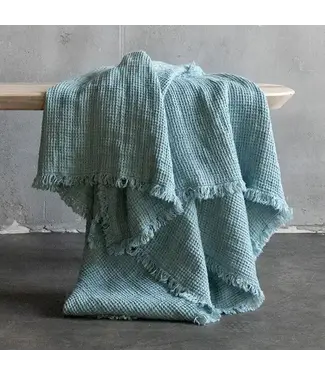 LinenMe Linen Throw with Fringes-available in 3 colors