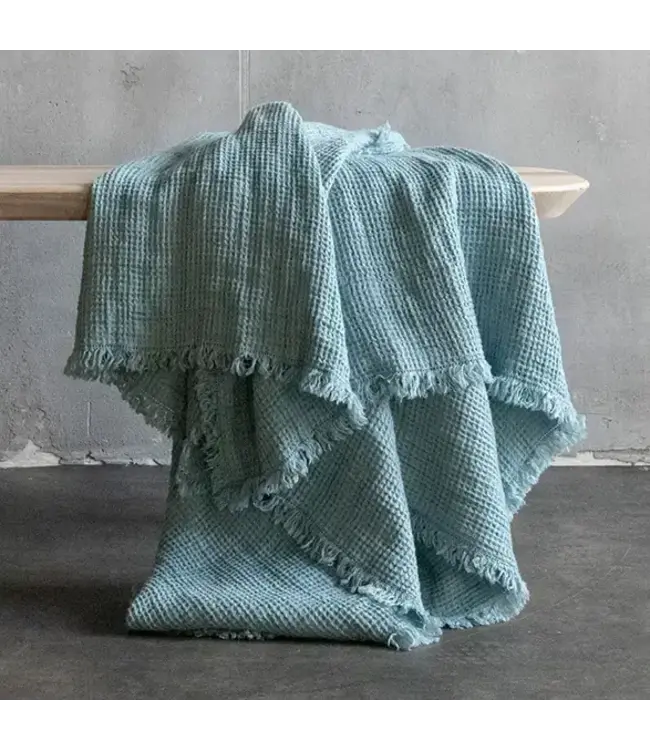 Linen Throw with Fringes-available in 3 colors