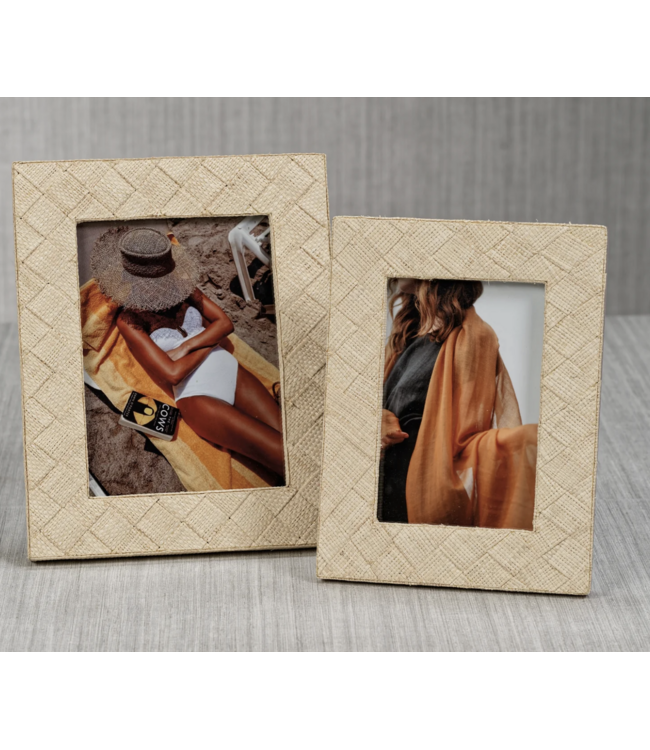 La Bocca Raffia 4 x 6 Frame