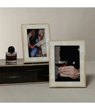 Natural and Bleached White Bone 5X7 Photo Frame